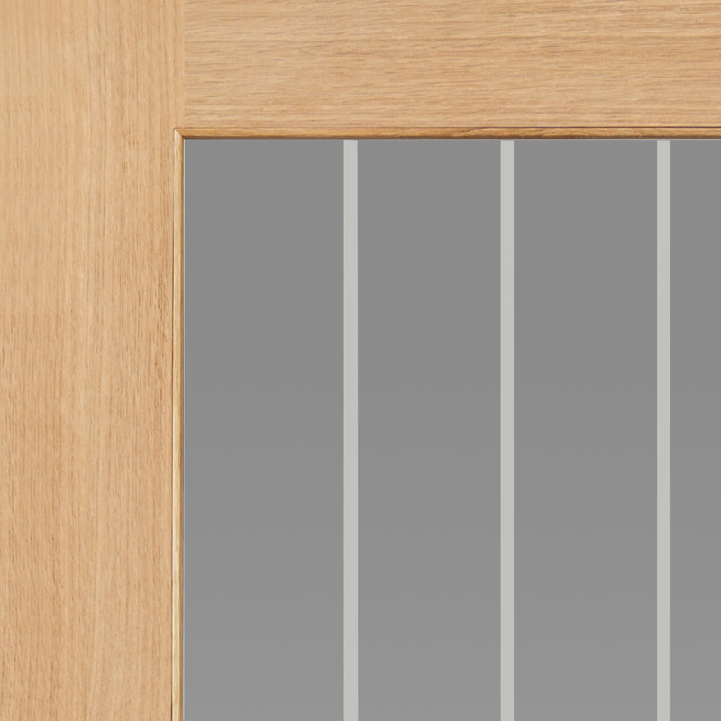 Montello Oak Internal Door Unfinished, 204cm H x 72.6cm W x 4cm D