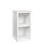 Armoire à vin modulaire de couleur blanche avec tablettes de rangement pour salle à manger-1584596736