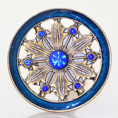Poignée glamour bleue