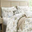 Édredon très grand 6 pièces, coton, imprimé floral, 300Tc, 300Gsm, literie assortie, jupe de lit, coussins décoratifs, Bartack Design, certification