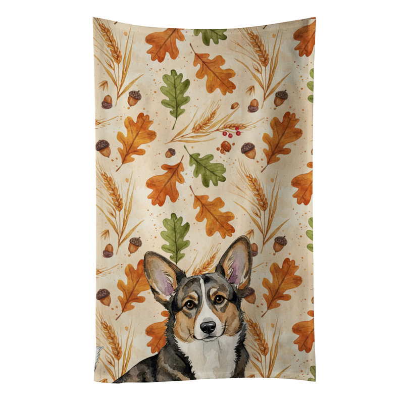 Serviette de cuisine tricolore Sheltie, Brindle Cardigan Welsh Corgi