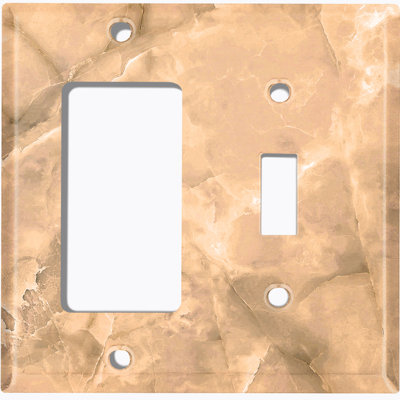 Patterned 2 - Gang Combination Plate Standard Combination Wall Plate