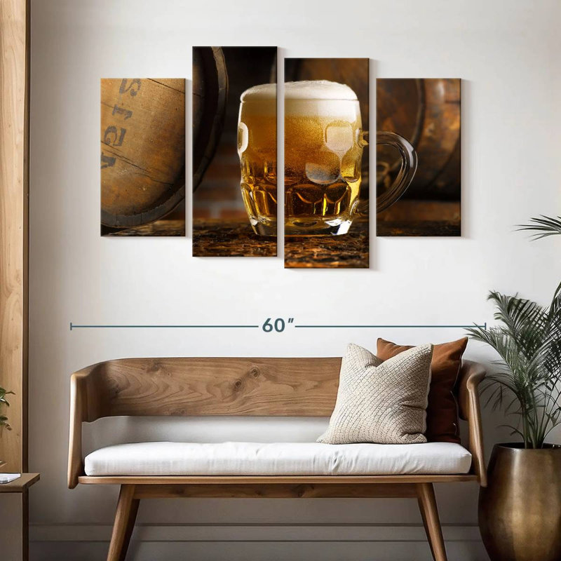 Yarlin Rustic Beer Glass, 32" H x 52" W