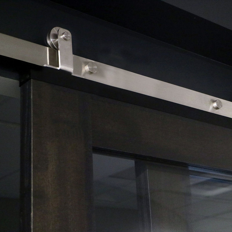 Ensemble de quincaillerie de porte de grange simple à sangle droite standard, 48 po