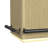 Picket House Furnishings Cambria Bar Table In Off-White And Natural With LED