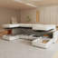 Grand canapé modulaire moderne, canapé modulaire en U avec fonction de rangement