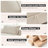 51" Linen Bedroom Storage Bench for End of Bed  with Tufted Armrest,Zipper Pocket,Vintage Wooden Brush Foot-643152571-653095927