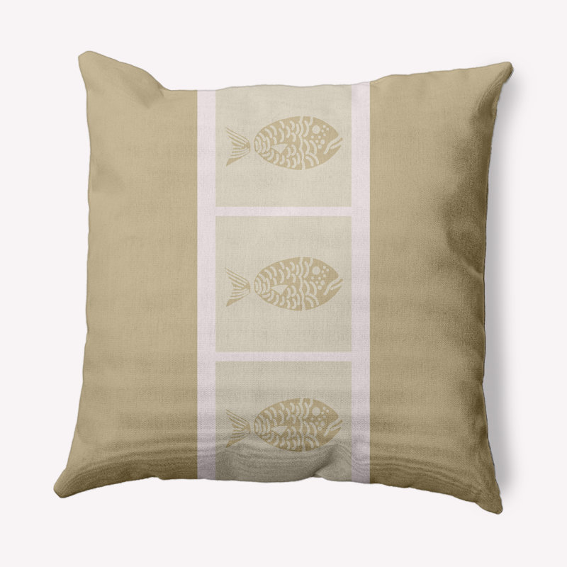 Animal Print Reversible Throw Pillow, Taupe, 18" x 18"