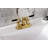 Kingston Brass Kaiser Two-Handle 3-Hole Deck Mount 4" Centerset Bathroom Faucet with Pop-Up Drain-95752647