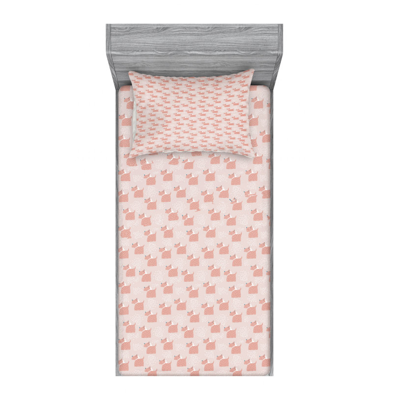 Microfiber Sheet Set, Twin Sheet Set with Fitted Sheet
