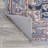 Huddleston Ornate Large Medallion Machine-Washable Blue/Beige Rug-1506339088
