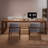Light-walnut Rectangular Solid Wood Desk-110909419