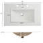 Meuble-lavabo en céramique de 30 po avec cloison de tiroir intelligente, glissières à fermeture en douceur et conception de déversement pour un lavabo pratique, rangement intelligent, mécanisme de fermeture en douceur, cannelé moderne fabriqué à la main-130836788