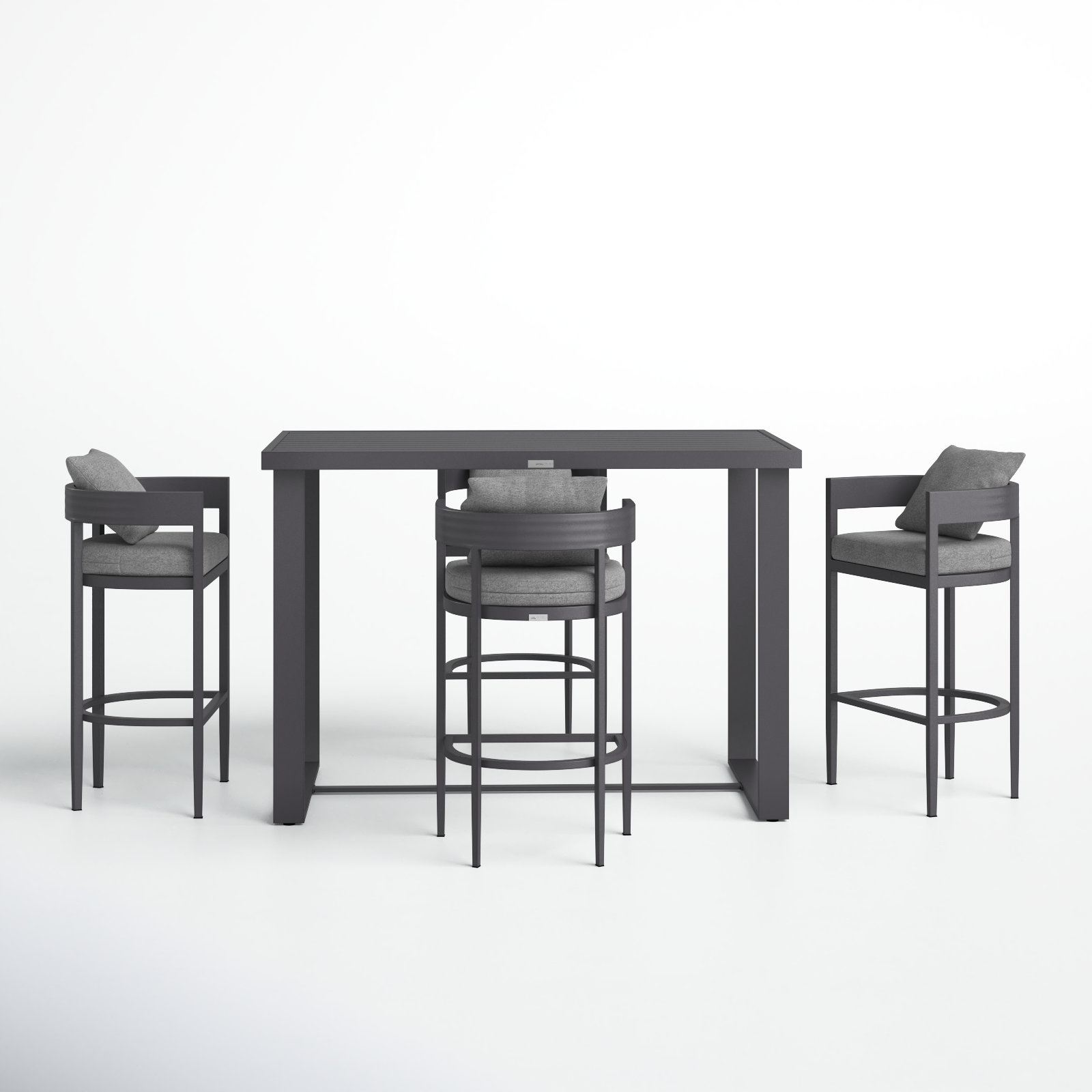 Joss & Main Elza Outdoor Patio 5Piece Bar Table Set In Aluminum With