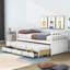 Lit plateforme simple avec lit gigogne et tiroirs-2049905468