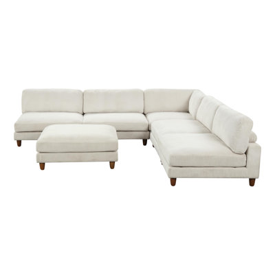 Avanna L-Shaped Sectional With Ottoman