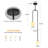 Mid Century Chandeliers Glass Globe Pendant Light Milk Glass Shade Chandelier for Bathroom Kitchen Island Bedroom (2 Pack)-635695855