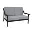 Causeuse d'extérieur en bois de teck avec coussin et accoudoirs Marlo-114980250-114980247