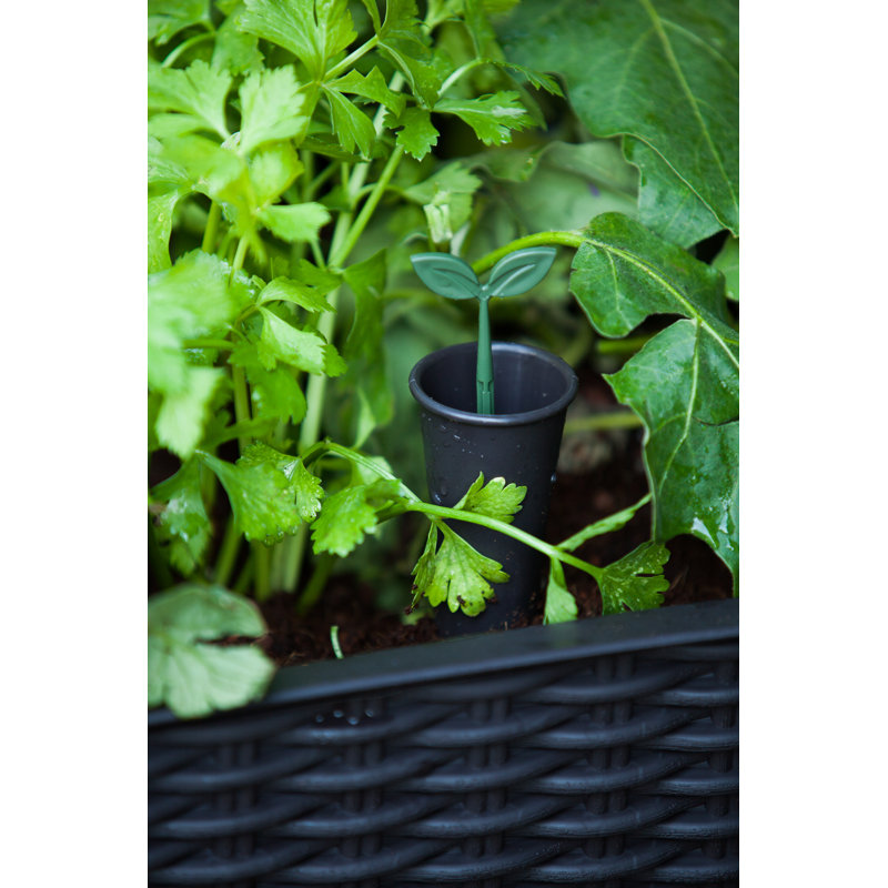 Kenyen Stylish Raised Garden Bed with Self-Watering and Drainage System Elevated Raised Planter for Backyard Patio Balcony