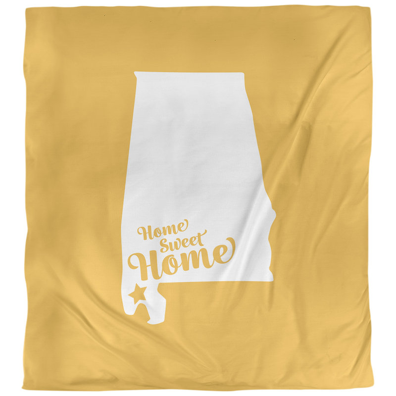 Housse de couette à la maison Mobile, Housse de couette pour grand lit, Jaune
