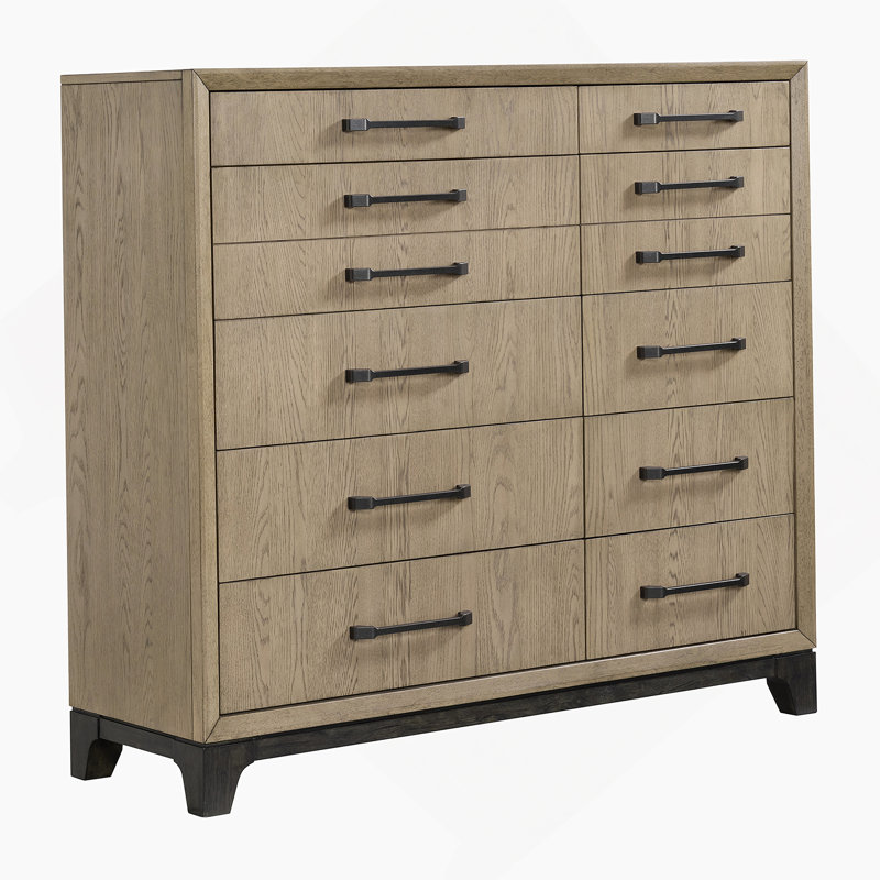 Commode en bois avec 10 tiroirs