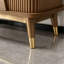 Commode d'appoint en bois fritté rétro brun
