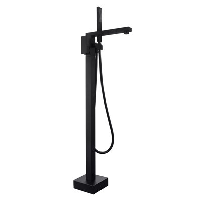 1 Handle Floor Clawfoot Tub Faucet with Diverter