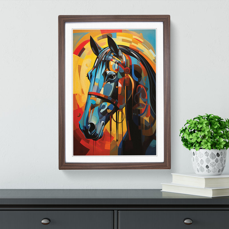 Horse Modern Art - Framed Print