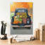 Art mural en toile Epic Graffiti «Fall Bounty 3 Truck Navy» par James Wiens, 18 po x 26 po-1939245528