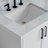 ARIEL Kelly 73 Double Sink Bathroom Vanity with Italian Carrara Marble Top-99405096