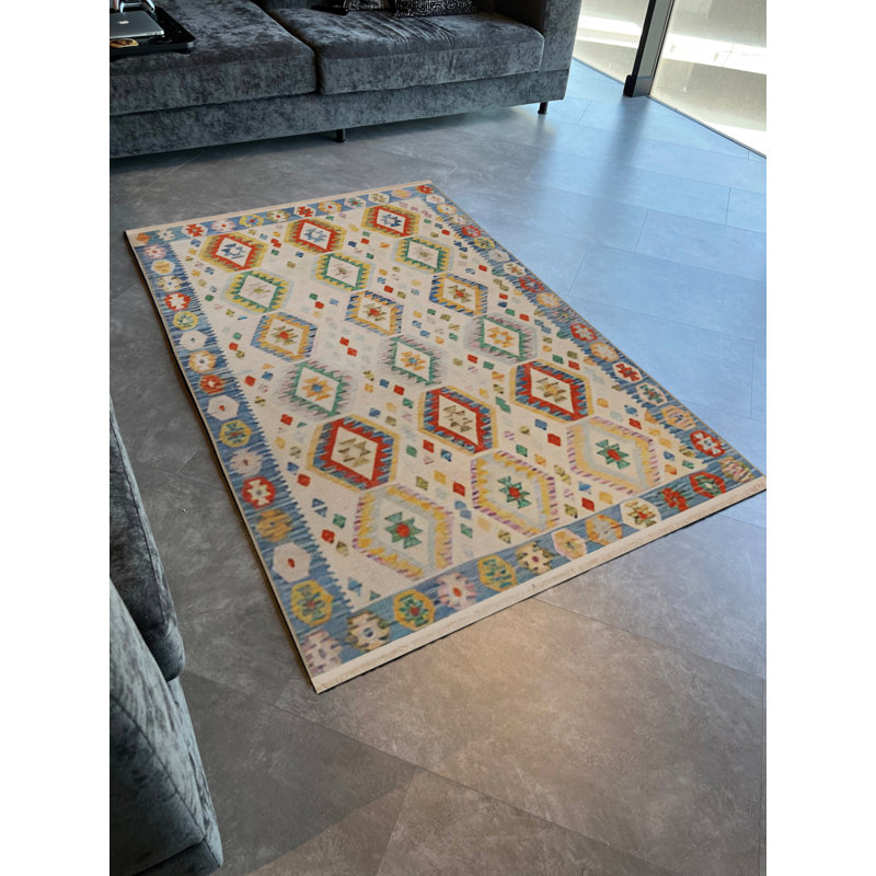 Tapis intérieur / extérieur Kirrah, Rectangle 3 pi 4 po x 6 pi 7 po