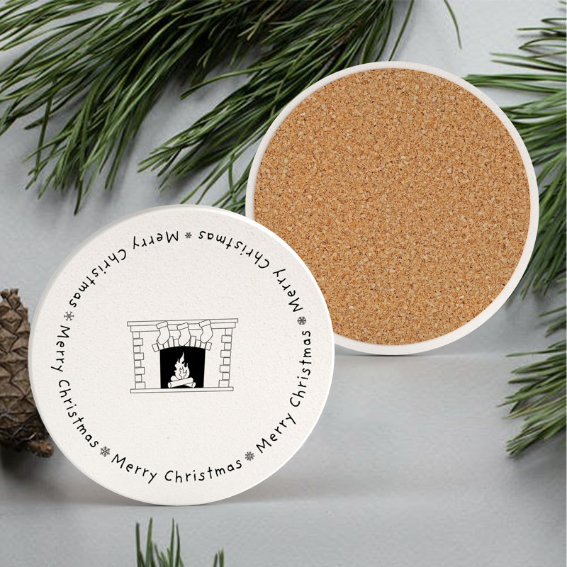 Carley Ceramic Round 1 Piece Coaster