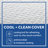 Sealy Cool + Clean 12” Medium Memory Foam Mattress-54376946