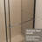 Glass Shower Door 30 - 60 In.W X 72 In.H, 1/4" Thick Tempered Glass, Stainless Steel Handle, Black Supporting Bar, Walk-In Screen, Fashionable And , Leak- Installation Screen Sliding Door, Stable