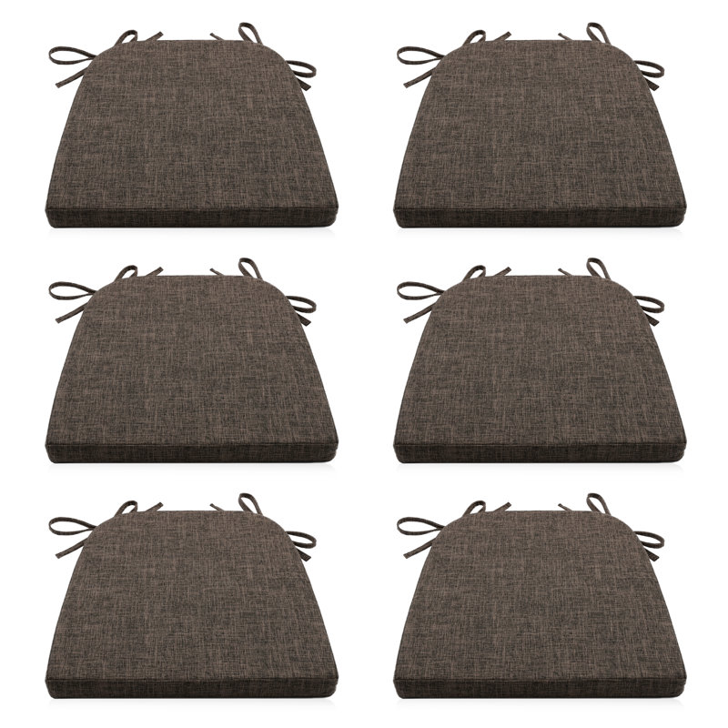 Coussin de chaise 6 pièces Latitude Run®, Café