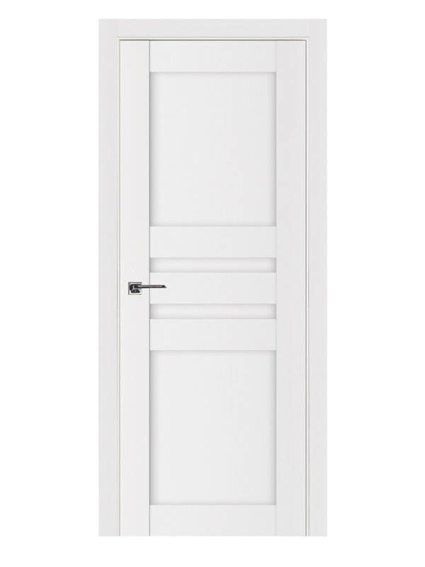Porte intérieure stratifiée blanc pré-suspendu Stile 032, Gauche, 23,75 po x 96 po