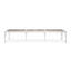 Solid Wood and Glass Extendable Dining Table