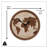 Kalene World Map Wall Clock