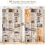 Bibliothèque à 9 niveaux H 74,9 po x l 40,5 po Kirklyn-108206835
