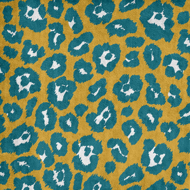 Lucida Bath Towel, Polyester/Cotton Blend, Gold/White/Teal