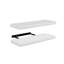 2 Pieces 60/80cm MDF & Thick Steel Bracket Floating Shelves-129200363