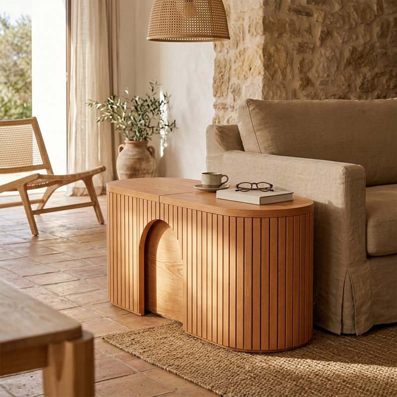 Cedarra Extendable Solid Wood Bench