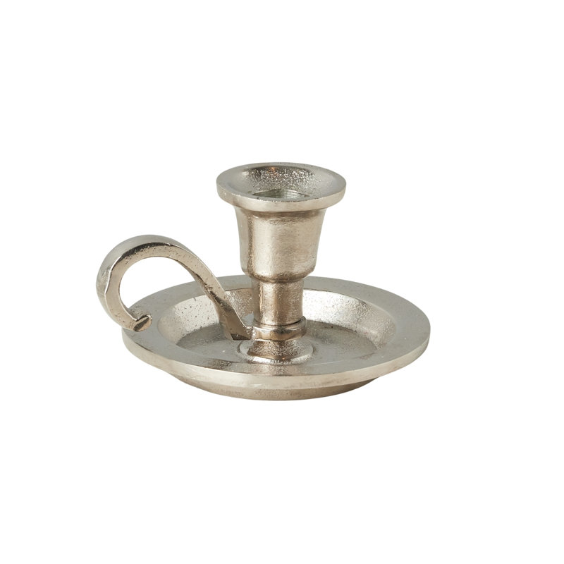Chamberstick Candle Holder - Silver