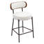 Tabourets de bar à hauteur de comptoir, tabourets de bar de 24 po, tabourets de comptoir Boucle avec dossier, tabourets de bar Boucle pour îlot de cuisine, salle à manger (ensemble de 4)-1938192047