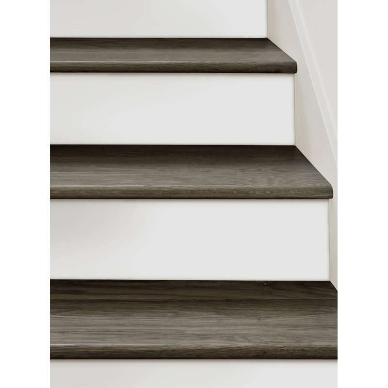 Montant d'escalier en vinyle blanc uni, H 7,5 po x l 48 po