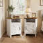 Table d'appoint de style champêtre avec armoire de rangement pour salon-118503825-118503827