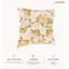 Housse de coussin floral en polyester