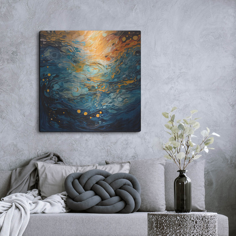 «Autumn Nostalgia 4 of 4» par Cameron Gray, mur en métal, H 36 po x l 36 po