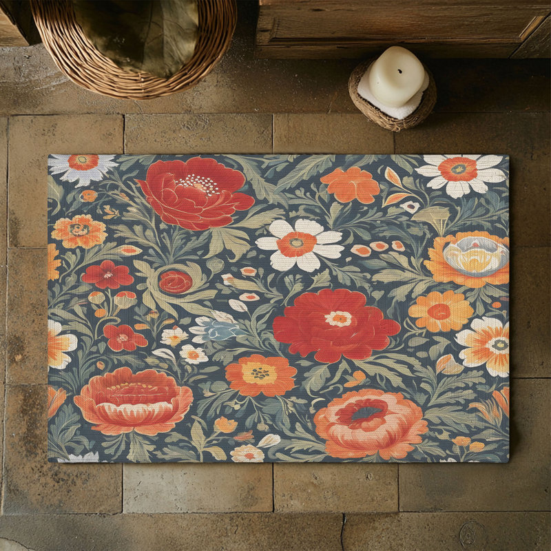 Bold Bloom Braided Rug, Rectangulaire 3 pi x 5 pi