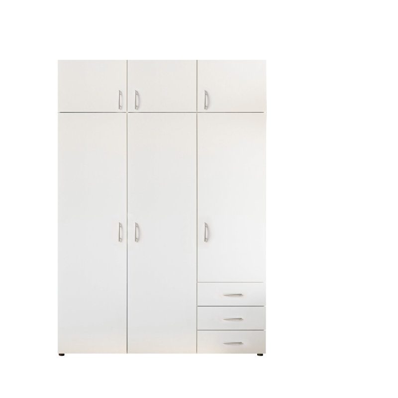 3 Door Manufactured Wood Wardrobe
